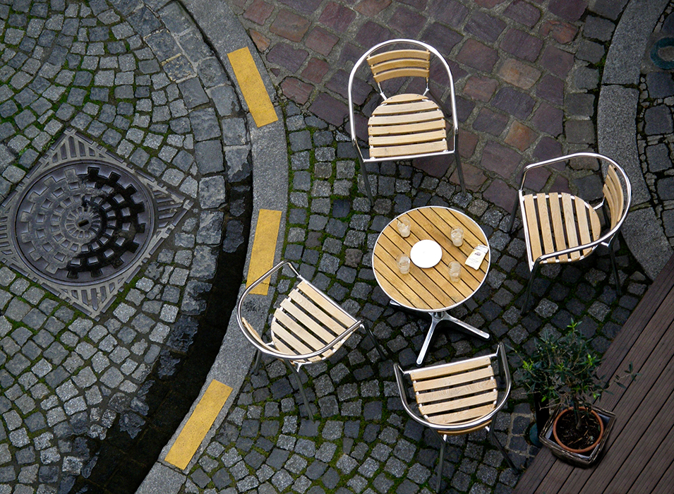 En terrasse