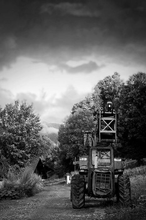 Tired tractor